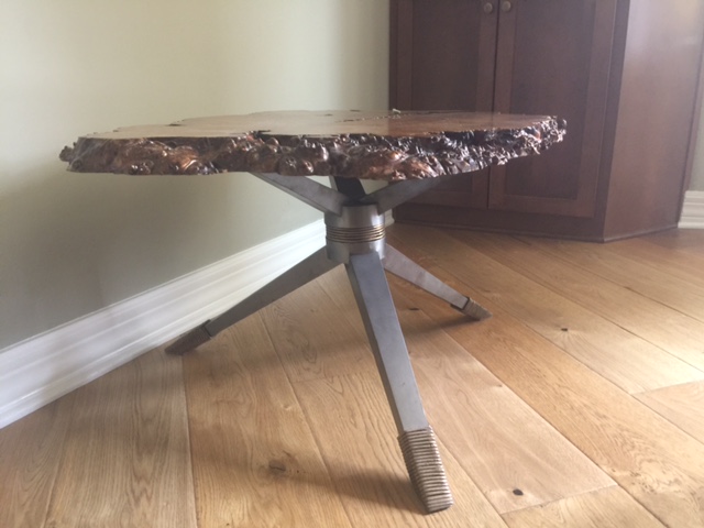 Custom Metal Leg Table